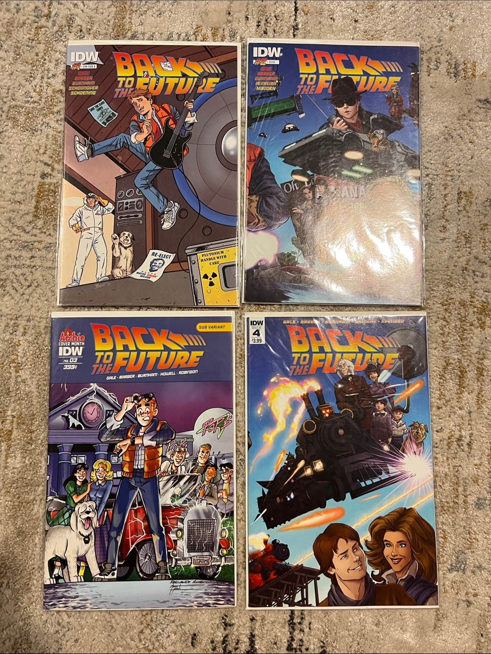 Back to the future comics lot IDW gale barber burnham Browne evensen z32